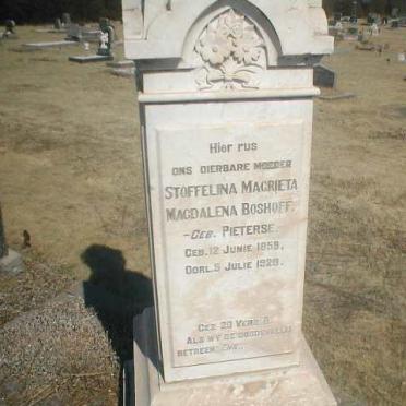 BOSHOFF Stoffelina Magrieta Magdalena nee PIETERSE 1859-1928