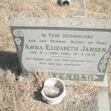 BUITENDAG Anna Elizabeth Jansen 1918-1979