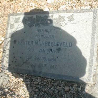 BEYLEVELD Hester M.J. geb. VAN WYK 1864-1947