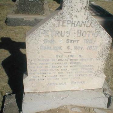 BOTHA Stephanus Petrus 1897-1918