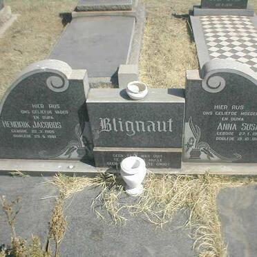 BLIGNAUT Hendrik Jacobus 1905-1981 &amp; Anna Susanna 1903-1980