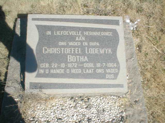 BOTHA Christoffel Lodewyk 1872-1964