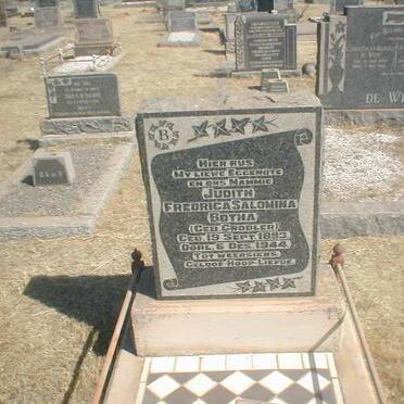 BOTHA Judith Fredrica Salomina nee GROBLER 1893-1944