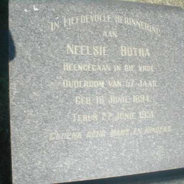 BOTHA Neelsie 1894-1951