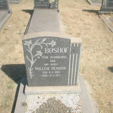 BOSHOFF Willem Hendrik 1890-1977
