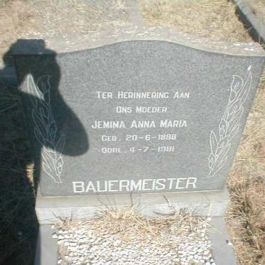 BAUERMEISTER Jemima Anna Maria 1888-1981