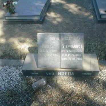 BREDA Dirk G., van 1891-1987 &amp; Stephanus I. V.OUDTSHOORN 1895-1976