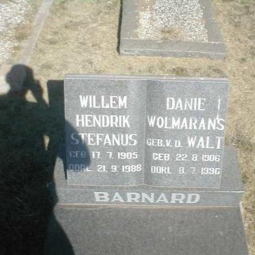 BARNARD Willem Hendrik Stefanus 1905-1988 &amp; Danie Wolmarans nee V.D.WALT 1906-1996