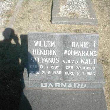 BARNARD Willem Hendrik Stefanus 1905-1988 &amp; Danie Wolmarans nee V.D.WALT 1906-1996