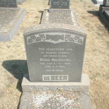 BEER Maria Magdalena, de geb. LUUS 1895-1965