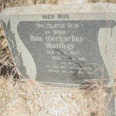 BOSHOFF Jan Gerhardus Matthys 1937-1981