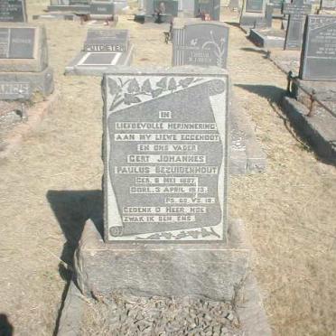 BEZUIDENHOUT Gert Johannes Paulus 1887-1913