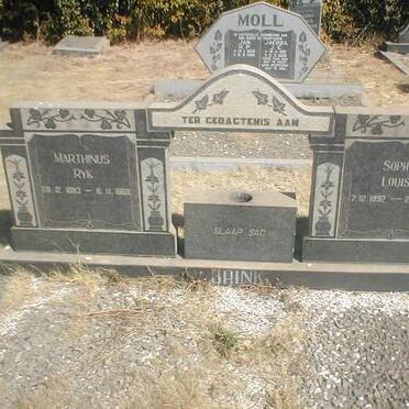 BRINK Marthinus Ryk 1883-1968 &amp; Sophia Louisa 1892-1977