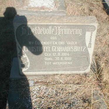 BRITZ Christoffel Gerhardus 1884-1956