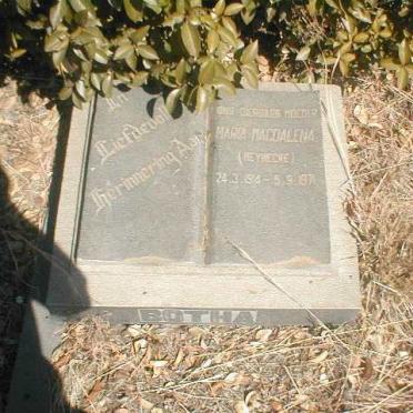 BOTHA Maria Magdalena nee REYNECKE 1914-1971