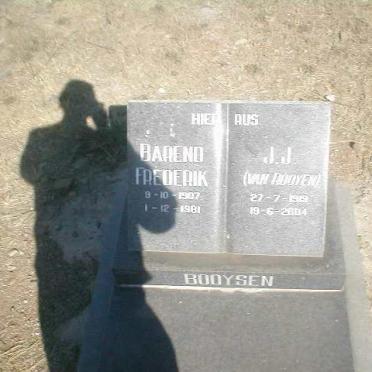 BOOYSEN Barend Frederik 1907-1981 &amp; J.J. van ROOYEN 1919-2004