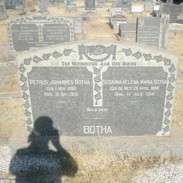 BOTHA Petrus Johannes 1880-1955 &amp; Susanna Helena Maria DE WET 1888-1964