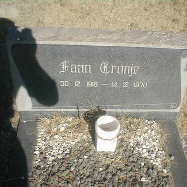 CRONJE Faan 1916-1970