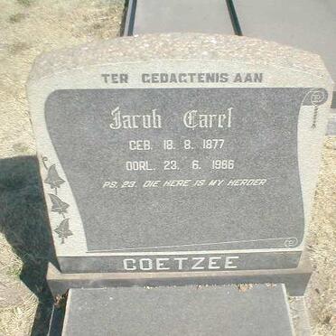 COETZEE Jacob Carel 1877-1966
