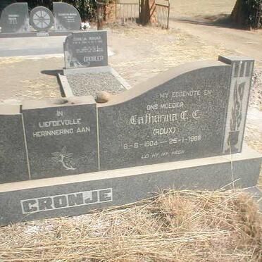 CRONJE Catharina C. C. nee ROUX 1904-1969