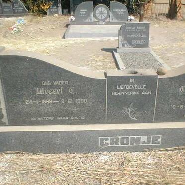 CRONJE Wessel C. 1898-1990 &amp; Catharina C. C. ROUX 1904-1969