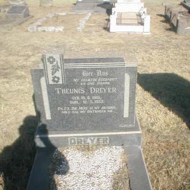 DREYER Theunis 1918-1953