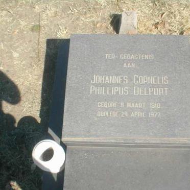 DELPORT Johannes Cornelis Phillipus 1910-1977