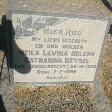 DEYSEL Heila Levina Helena Catharina geb. ENGELBRECHT 1888-1955