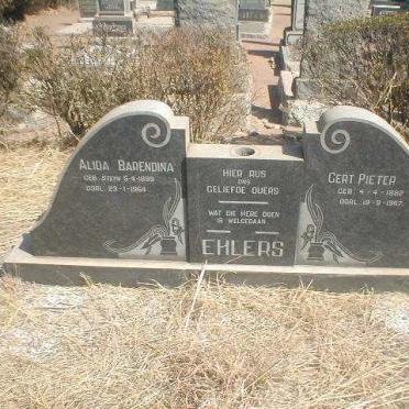 EHLERS Gert Pieter 1882-1967 &amp; Alida Barendina STEYN 1889-1964