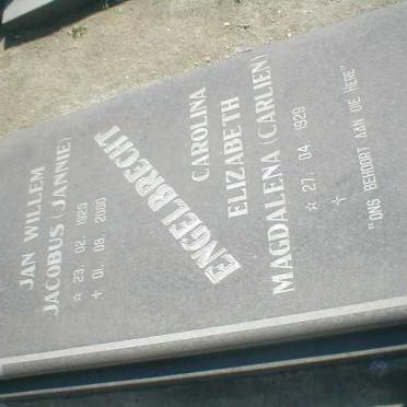 ENGELBRECHT Jan Willem Jacobus 1925-2000 &amp; Carolina Elizabeth Magdalena 1929-