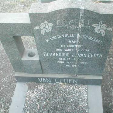 EEDEN Gerhardus J., van 1904-1969