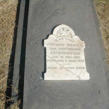 ESTERHUYSEN Stephanus Ignatius van Oudtshoorn 1921-1922