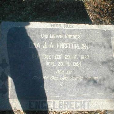 ENGELBRECHT Dina J.A. nee COETZER 1887-1954