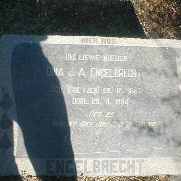 ENGELBRECHT Dina J.A. nee COETZER 1887-1954