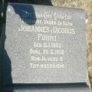 FUHRI Johannes Jacobus 1885-1956