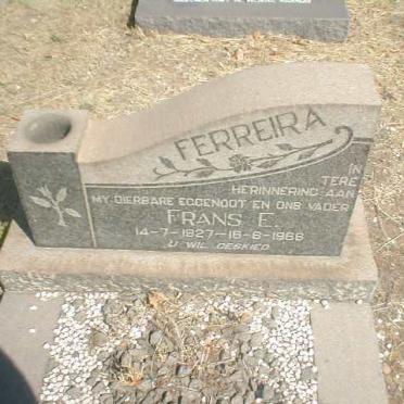 FERREIRA Frans E. 1927-1966