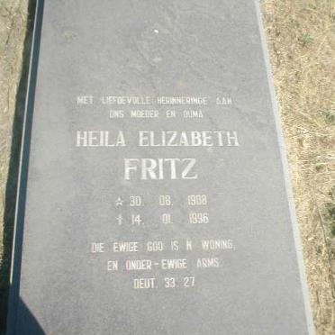 FRITZ Heila Elizabeth 1908-1996