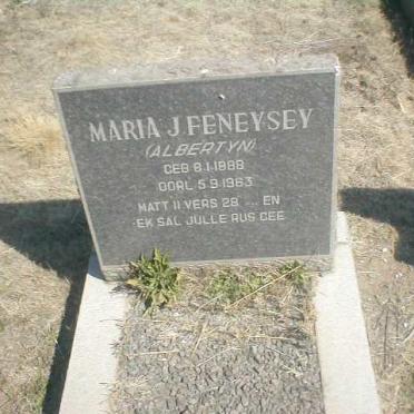 FENEYSEY Maria J. geb. ALBERTYN 1888-1963