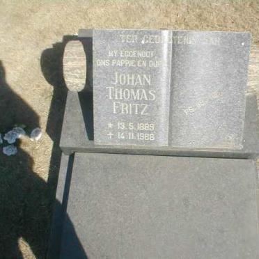 FRITZ Johan Thomas 1889-1968