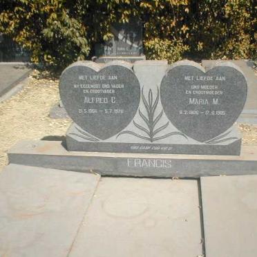 FRANCIS Alfred C. 1904-1970 &amp; Maria M. 1906-1985