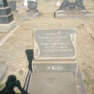 GEYER Getruida Susanna 1913-1949