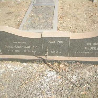 GOLDSCHAGG Fredrich 1864-1956 &amp; Anna Margaretha VENTER 1874-1946