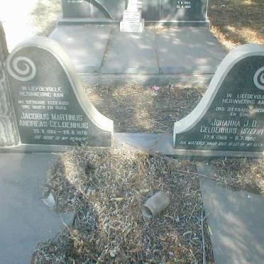 GELDENHUIS Jacobus Martinus Andreas 1884-1970 &amp; Johanna J.O. STEYN 1889-1982