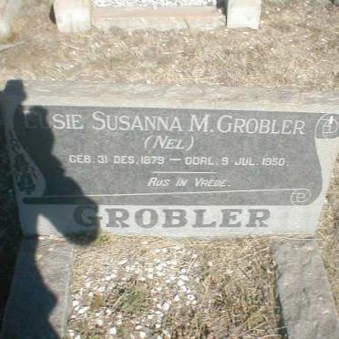GROBLER Elsie Susanna M. nee NEL 1879-1950