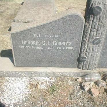 GROBLER Hendrik C.E. 1921-1966