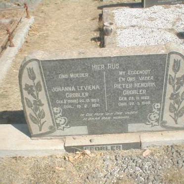 GROBLER Pieter Hendrik 1889-1945 &amp; Johanna Leviena FOURIE 1883-1971
