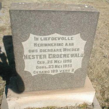 GROENEWALD Hester 1896-1955