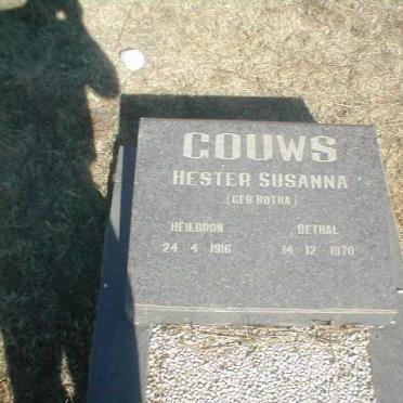 GOUWS Hester Susanna nee BOTHA 1916-1970