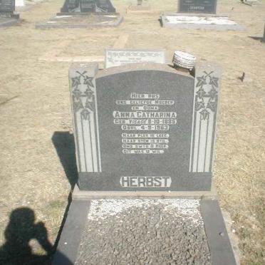 HERBST Anna Catharina nee VISAGIE 1885-1963