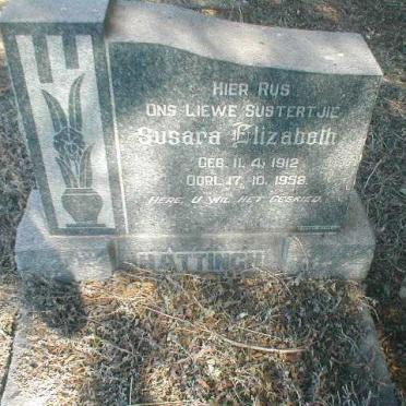HATTINGH Susara Elizabeth 1912-1958
